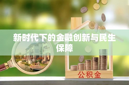 富里新时代下的金融创新与民生保障
